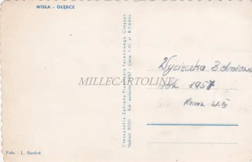 POLEN - Wisla, Glebce, Postkarte