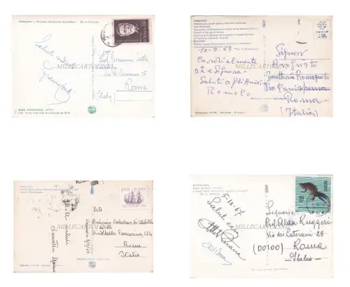 POLEN - Warschau, 4 s/w Postkarten