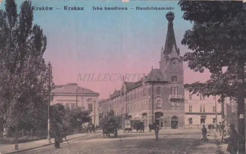 POLEN - Krakau Krakau, Handelskammer, Postkarte