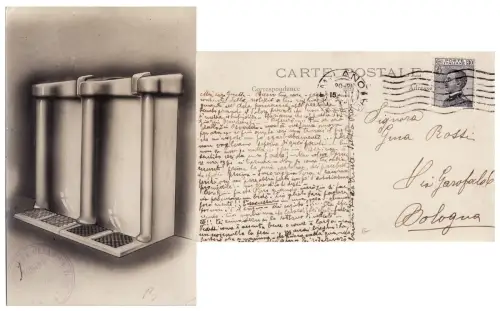 #WERBUNG: Manufaktur CERAMICA POZZI - Urinal für Männer