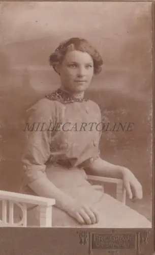 CDV FOTO - Young Girl, Sweden, Vifstavarf, Eric Grave