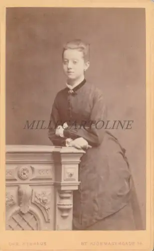 CDV FOTO - Junge Frau, Dänemark, Kopenhagen, Chr. Neuhaus