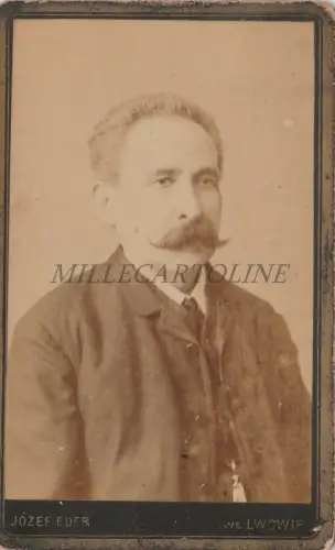 CDV FOTO - Mann, Ukraine, Lwowie, Jozef Eder