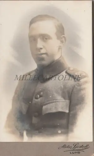 CDV FOTO - Militär, Schweden, Lund, Atelier Sjostedt