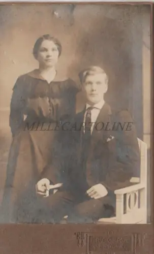CDV FOTO - Junge und Mädchen, Schweden, Vifstavarf, Eric Grave