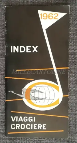 REISEN KREUZFAHRTEN INDEX - Illustrierte Touristeninformationsbroschüre 1962