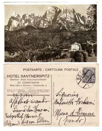 #SEIS- ST. CONSTANTIN: HOTEL SANTNERSPITZ