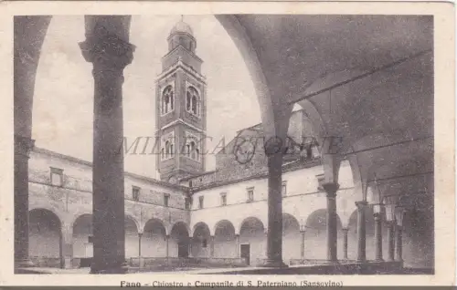 FANO - Chiostro S. Paterniano (Sansovino), Postkarte, Briefmarke Casanova
