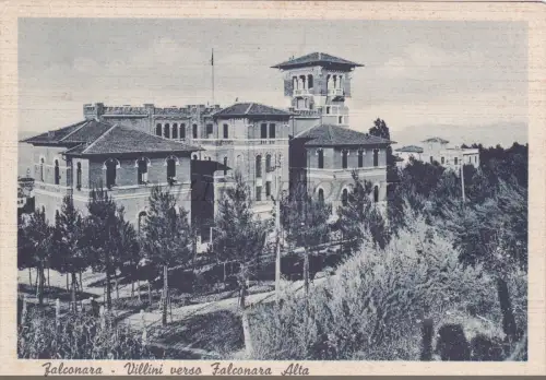FALCONARA MARITTIMA - Villini in Richtung Falconara Alta, Postkarte