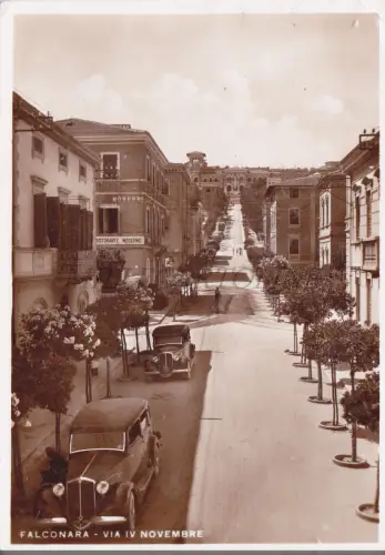 FALCONARA MARITTIMA - Via IV Novembre, Foto Postkarte 1936