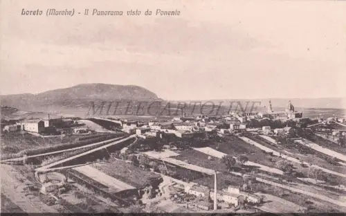 LORETO - Das Panorama vom Westen aus gesehen, Postkarte