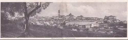 MAZERATA - Panorama, Doppelkarte 1920