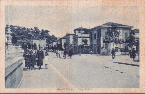 ASCOLI - Viale Velei, Postkarte 1941