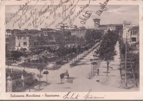 FALCONARA MARITTIMA - Panorama, Postkarte 1936
