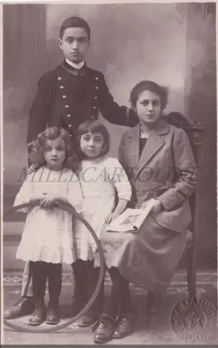 ANCONA - Familienfoto, Foto Postkarte M. Marino 1917