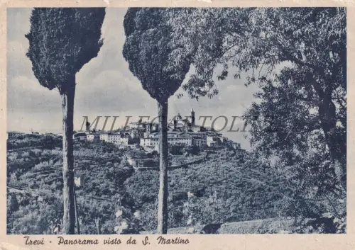 TREVI - Panorama von St. Martin aus gesehen, Postkarte 1940