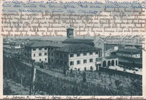 FALCONARA MARITTIMA - Heiligtum S. Antonio, Südseite, Postkarte 1940