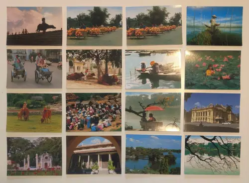 VIETNAM - 334 Postkarten Lot