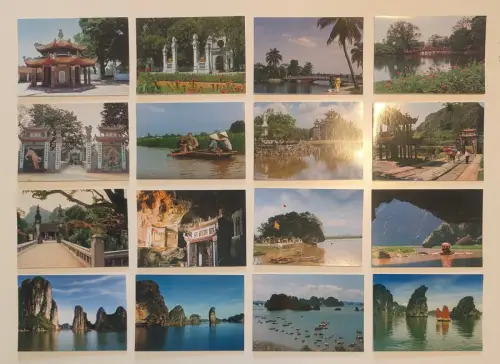 VIETNAM - 334 Postkarten Lot