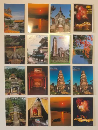 VIETNAM - 334 Postkarten Lot