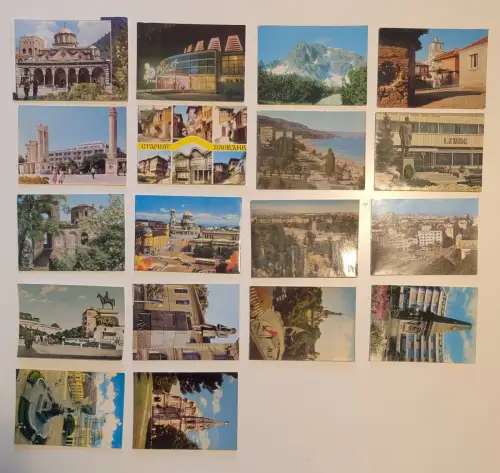 BULGARIEN - 18 Postkarten Lot