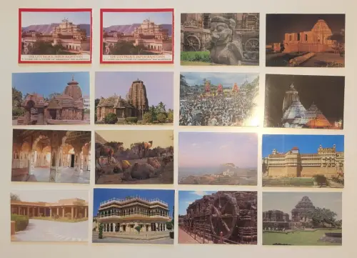 INDIEN - 367 Postkarten Lot