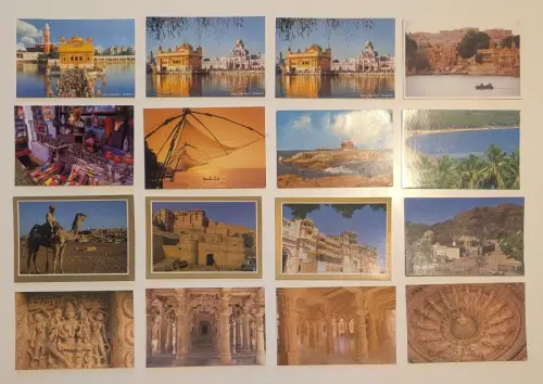 INDIEN - 367 Postkarten Lot