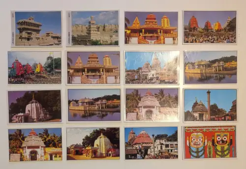 INDIEN - 367 Postkarten Lot