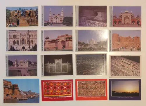 INDIEN - 367 Postkarten Lot