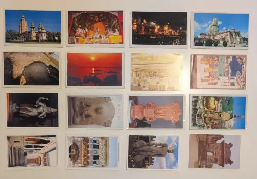 INDIEN - 367 Postkarten Lot