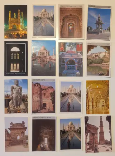 INDIEN - 367 Postkarten Lot