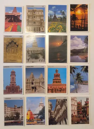 INDIEN - 367 Postkarten Lot