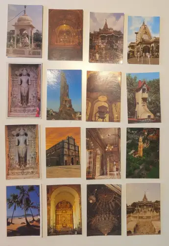 INDIEN - 367 Postkarten Lot