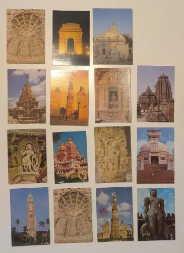 INDIEN - 367 Postkarten Lot
