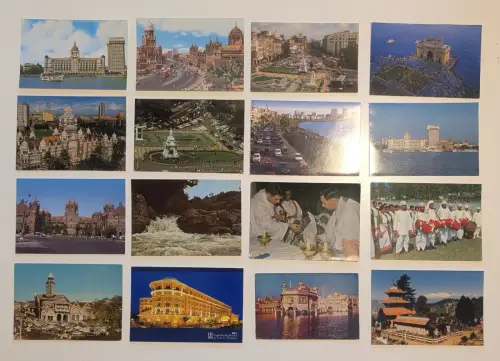 INDIEN - 367 Postkarten Lot