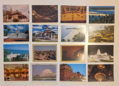 INDIEN - 367 Postkarten Lot