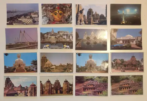 INDIEN - 367 Postkarten Lot