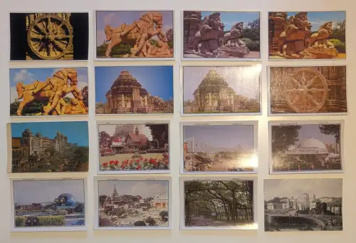 INDIEN - 367 Postkarten Lot