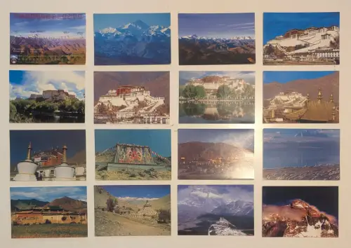 TIBET - 55 Postkarten Lot
