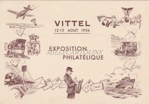FRANKREICH - Vittel Expo Philatelique 1935
