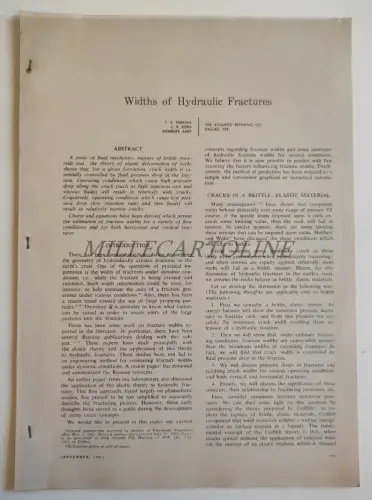 BREITEN HYDRAULISCHER BRÜCHE - Von Perkins & Kern, Eine Studie der Strömungsmechanik