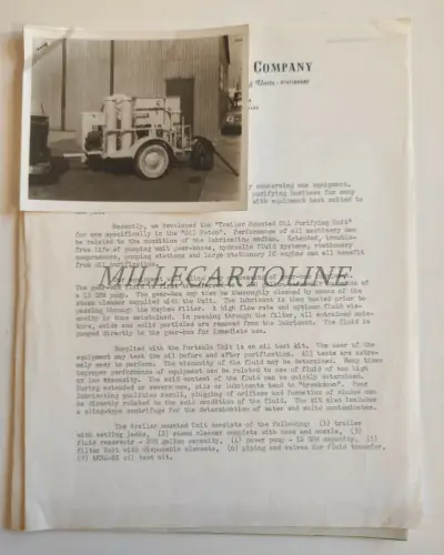 MAYHEW PRODUCTS COMPANY - Fluid Conditioners Werbebroschüre Brief Foto