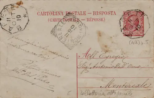 #BARETTE: C. POST - ACHTECKIGE SAMMLUNG - 1910