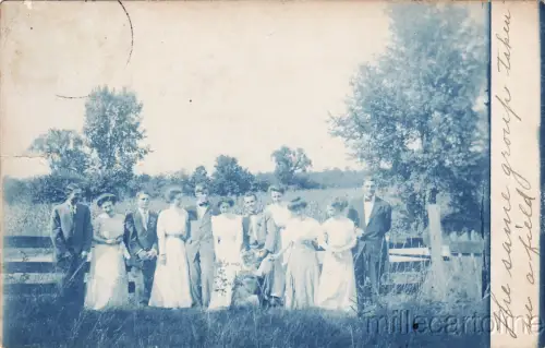 * GERMANTOWN - Fotopostkarte - Gruppe junger Verheirateter 1911