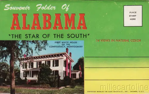 * ALABAMA - Postkartenordner mit 14 Bildern