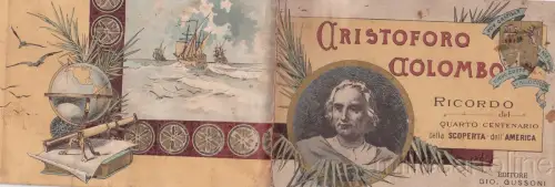 * CRISTOFORO COLOMBO - Booklet mit 7 Bildern - Leben und Entdeckung Amerikas