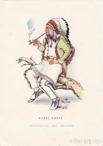 * INDIAN - Illustration - U.S.A., Nick