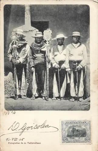 GUATEMALA - Kostüme 1905 Postkarte A.Valdeavellano