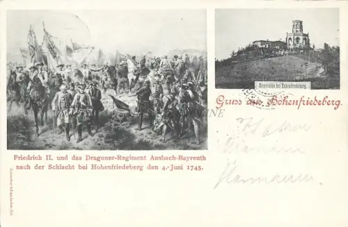 HOHENFRIEDEBERG DOBROMIERZ Friedrich II Drachenregiment Ansbach Bayreuth 1745
