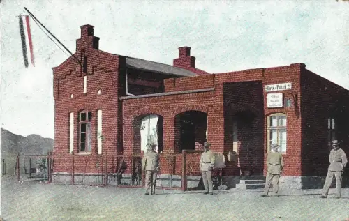 NAMIBIA - Stationsgebäude in Rehoboth DSWA Deutsch Sudwest Afrika 1909 Postkarte